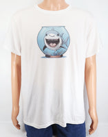 Thrasher The Shark In A Fish Bowl Crisp White T-Shirt