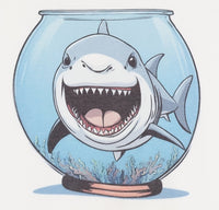 Thrasher The Shark In A Fish Bowl Crisp White T-Shirt