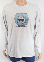 Thrasher The Shark In A Fish Bowl Ash Gray Long Sleeve Shirt