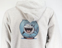 Thrasher The Shark In A Fish Bowl Ash Gray Zipper Hoodie