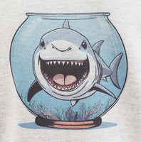 Thrasher The Shark In A Fish Bowl Ash Gray Zipper Hoodie