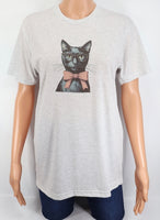 Victoria The Precious Black Cat Light Granite T-Shirt