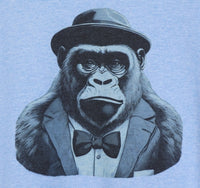 Vincent The Prestigious Gorilla River Blue T-Shirt