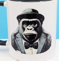 Vincent The Prestigious Gorilla Black Handle Mug