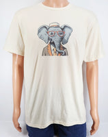 Wilbur The Fashionable Elephant Vanilla Cream T-Shirt