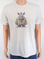 Winston The Scary Clown Rhino Light Granite T-Shirt