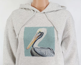 Chompers The Magnificent Pelican Ash Gray Pullover Hoodie