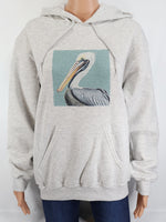 Chompers The Magnificent Pelican Ash Gray Pullover Hoodie