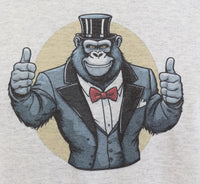 Horace The Friendly Gorilla Ash Gray Long Sleeve Shirt