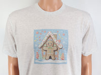 Nutmeg The Festive Gingerbread Man Light Granite T-Shirt